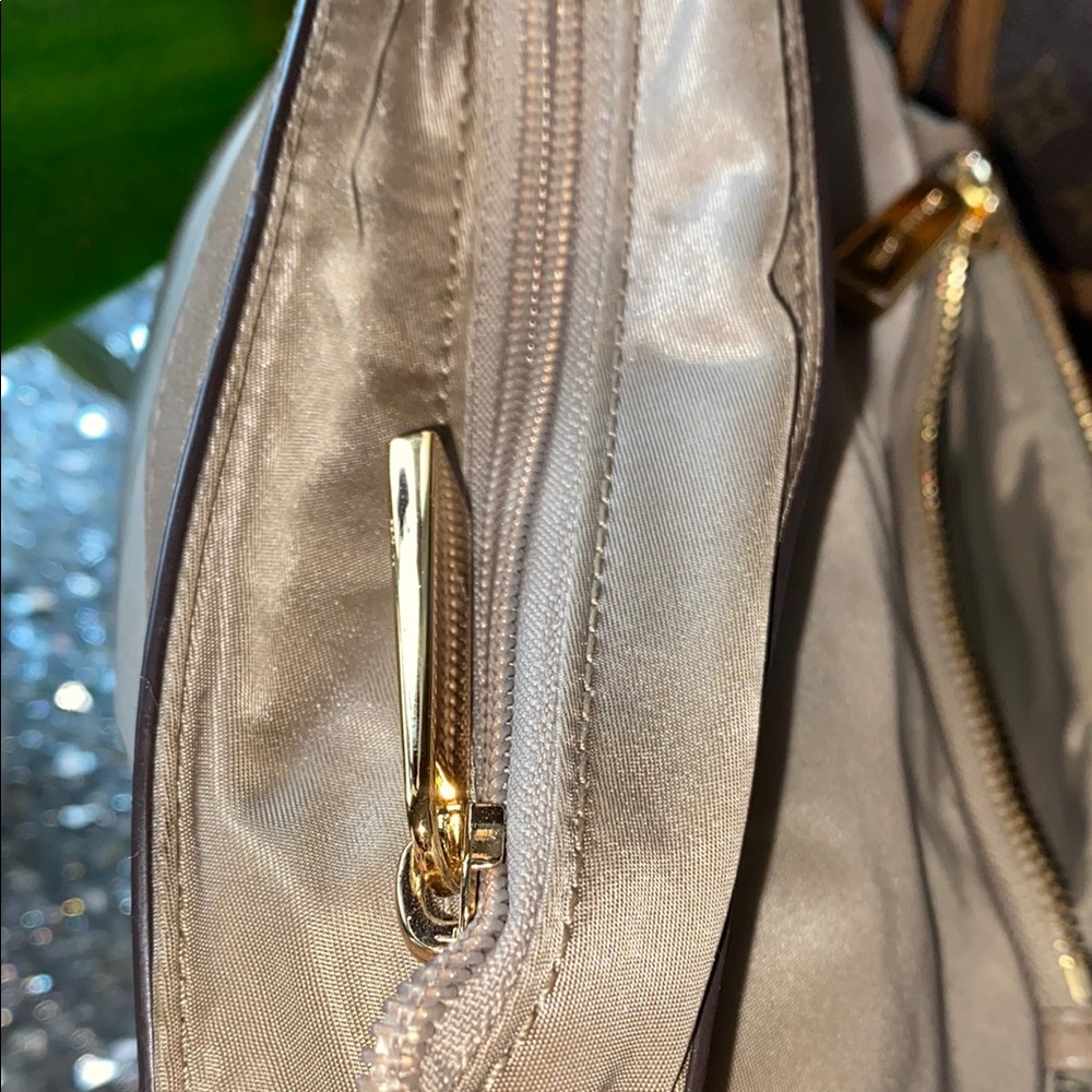 MICHAEL Michael Kors gold tan Crossbody Bag with Leather Trim - Picture 7 of 13